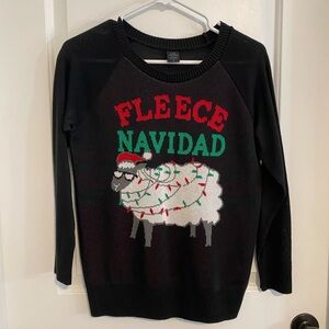 fleece navidad holiday sweater